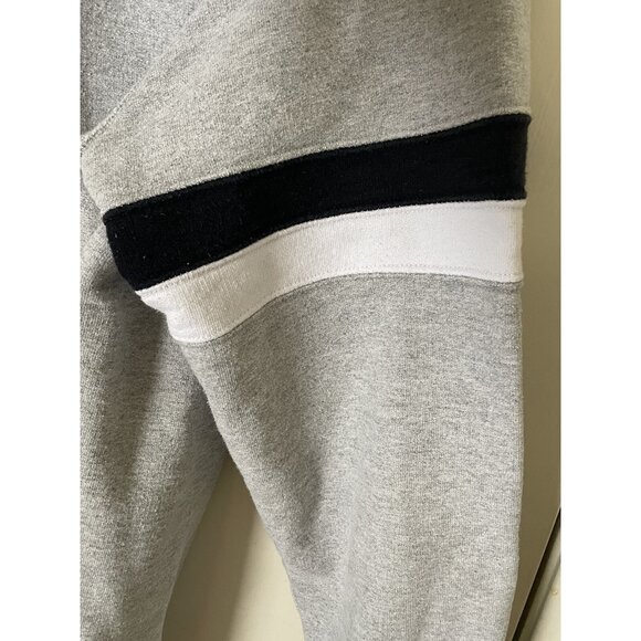 Todd Snyder x Champion Grey Banded Arm Stripe V Crewneck Sweatshirt Large - Picture 8 of 14